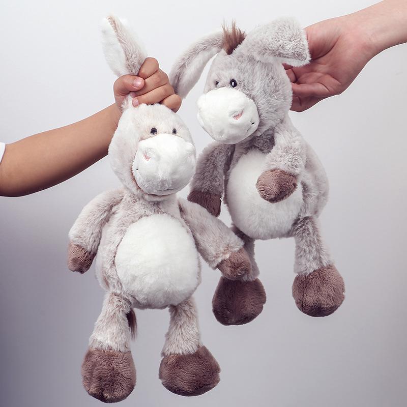 Cute and stylish donkey plush toy, doll, birthday gift, mascot