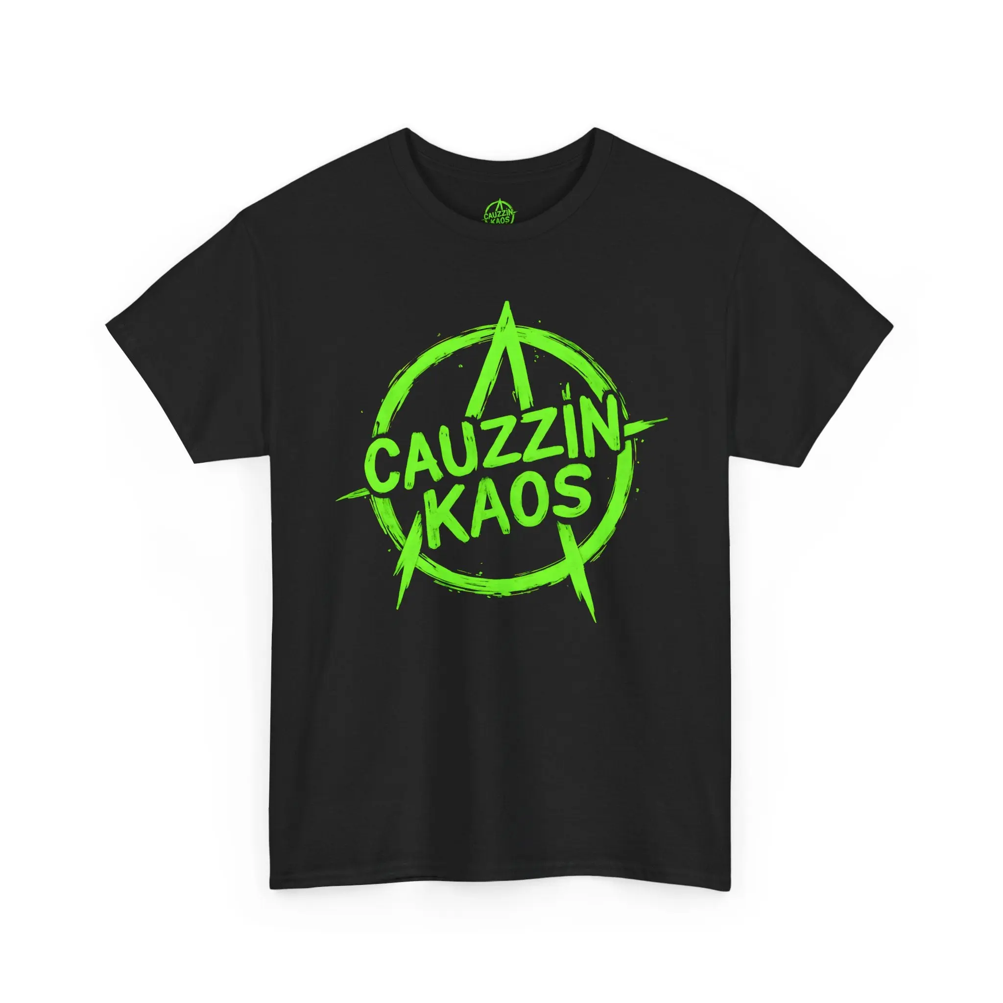 DEFY THE SYSTEM - CAUZZIN KAOS Neon Anarchy Tee