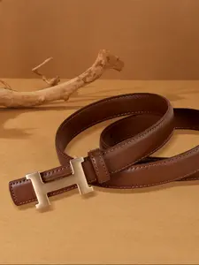 Women's H-Type Buckle Letter Belt, Elegant Style, All Seasons, Stylish Belts, Fashion Accessory, Perfect for Daily Wear, Stylish Waistband
