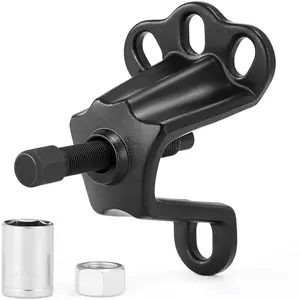 Front Wheel Hub Puller Flange Type Tool for 3-3/4 to 4-1/2 Inch IDs, Universal Hub and Axle Puller with 5/8 inch x 18 Forcing Bolt, FWD Hub Installer and Remover Tool with Socket