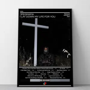 JPEGMafia Poster | I Lay Down My Life for You Poster | Rock Music Poster | Album Cover Poster | Music Poster Gift | Wall Decor | 4 Color