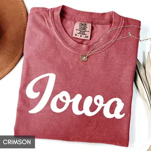 Comfort Colors Iowa Shirt, State of Iowa Shirt, Iowa gift for him or gift her, Cute Iowa TShirt, Vintage Retro Iowa Tee