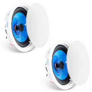 VEVOR 2 PCs 6.5'' Bluetooth in Ceiling Speakers, 150W, Flush Mount Ceiling in-Wall Speaker System with 8Impedance 89dB Sensitivity, for Home Kitchen Living Room Bedroom or Covered Outdoor PorchesVEVOR Super Brand Day