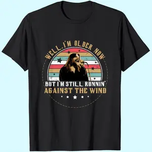 Against The Wind Vintage T-Shirt, Classic Rock Fan Graphic Tee, Well I'm Older Now Retro Music Shirt, Bob Seger Inspired Unisex