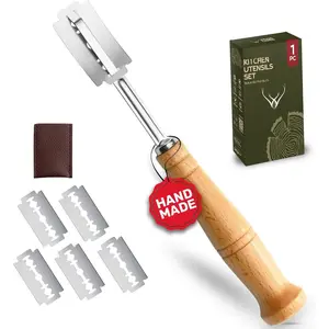 Bread Lame Sourdough Scoring Tool Bread Scorer Razor for Scoring Artisan Bread Baking with 5