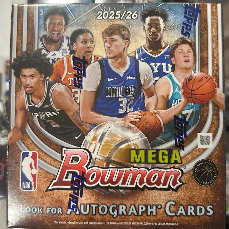 2025/26 Bowman Basketball Mega Sports Cards Trading Card Collectible