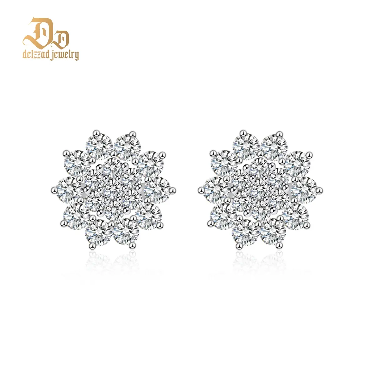 Set A(Flower Earring*2+Earring Jacket*2)