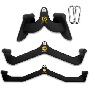 LAT Pulldown Attachment Back Tricep Bar Strength Training Handle Grips for Cable Machine Press Down Exercises Cable Accessories for Home Gym