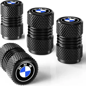 4pcs Metal Alloy Anti-Slip Car Wheel Tire Valve Caps, Dustproof Stem Covers for Bmw Models, Durable Protection Accessories