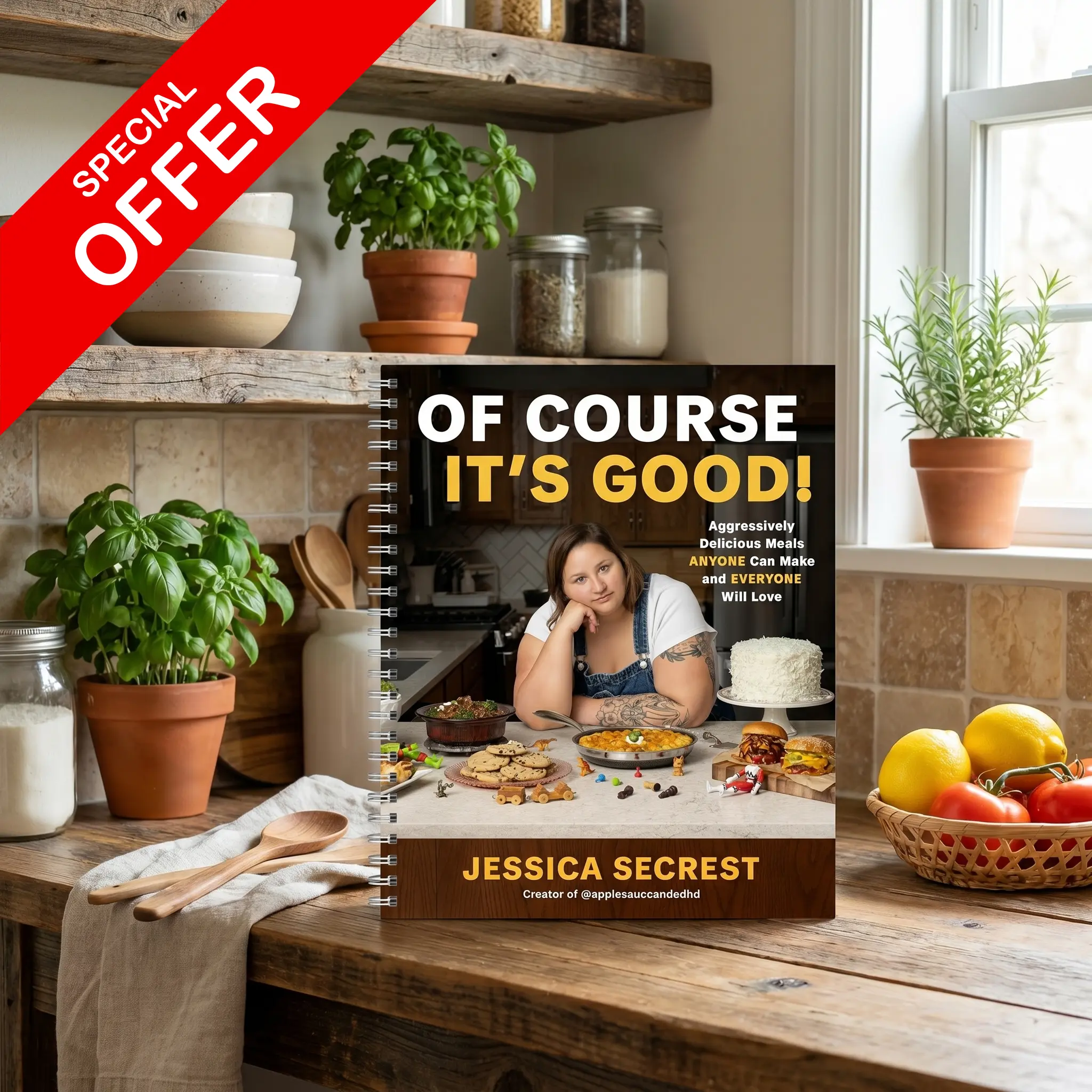 Of Course It’s Good! Hardcover Cookbook: Viral Comfort Food Recipes, Big Flavor Meals, Simple Ingredients, Easy Homemade Cooking, Family Dinner Ideas, Beginner-Friendly Recipes & Everyday Comfort Food Guide