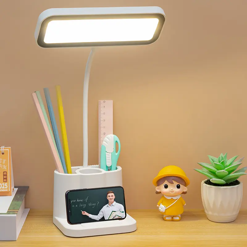 1pcs Rechargeable Versatile Table Lamp with Batteries - LED Lights Bedroom, Room Decorations, Music Stand Use, Suitable for Household Indoor Lighting