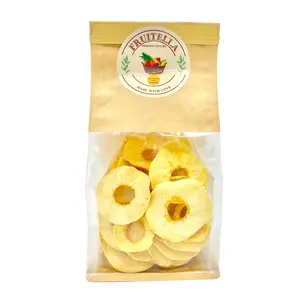 Dried Apple Chips By Fruitella 100% Vegan All Natural Dehydrated Healthy Apple Fruit Snacks No Added Sugar | 6 Oz