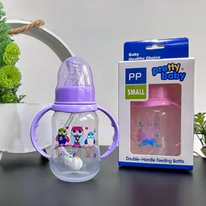 Pretty Baby 150ML Infant PP Bottle, Anti-Colic Design, Silicone Nipple & Lid, Durable High-Temperature Resistant, Perfect Gift for Babies