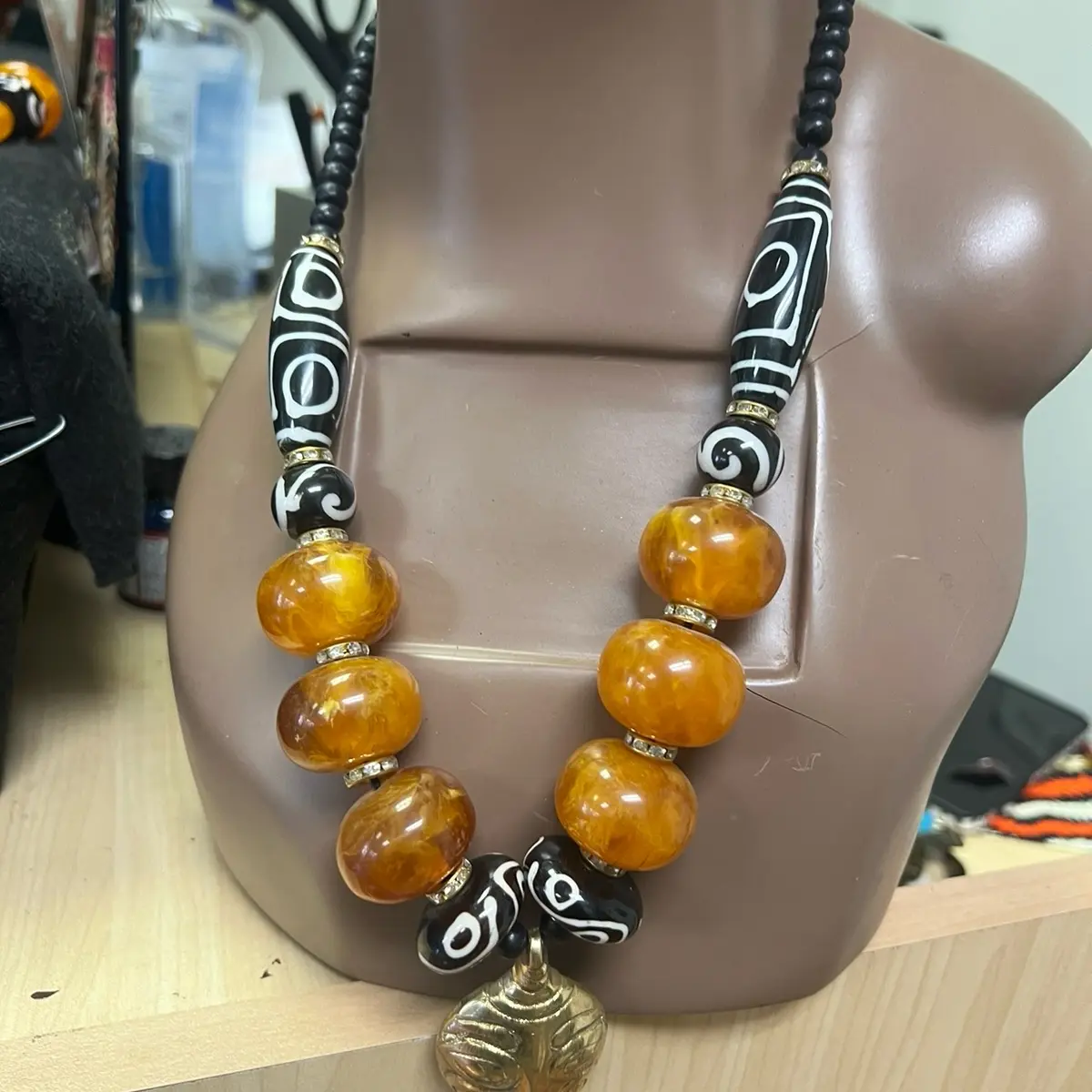 Beautiful Ankara necklace
