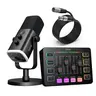 fifine Gaming Equipment Bundle, AM8 Dynamic XLR/USB Gaming Mic Set with SC3 Streaming Audio Mixer Bundle, AM8 Mic with SC3 Mixer & XLR Cable, Gaming Accessories for Content Creators, 20-20kHz, USB Type A, Volume Fader for PC/Smartphone
