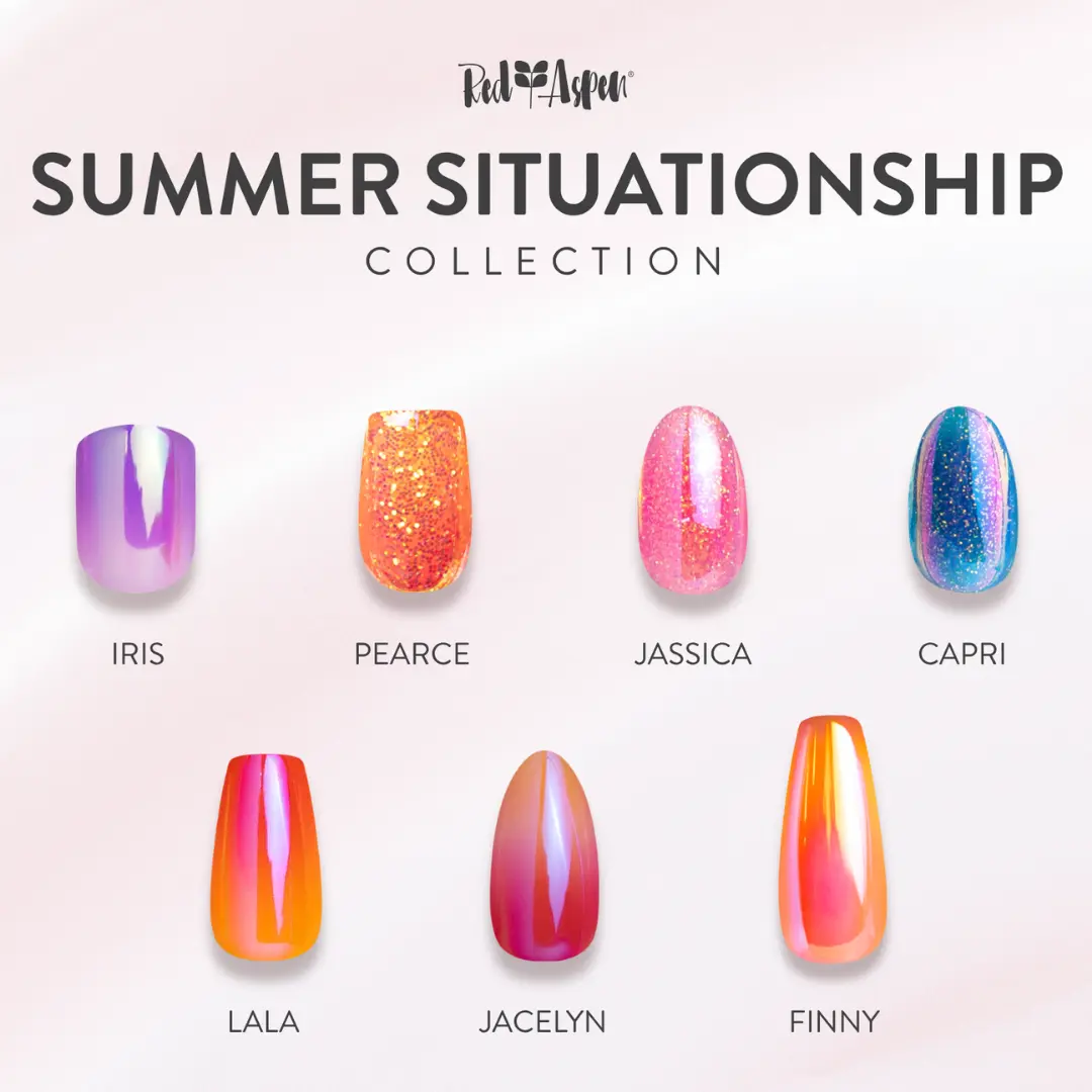 Red Aspen Summer Situationship Press On Nail for a Salon-Quality Manicure at Home