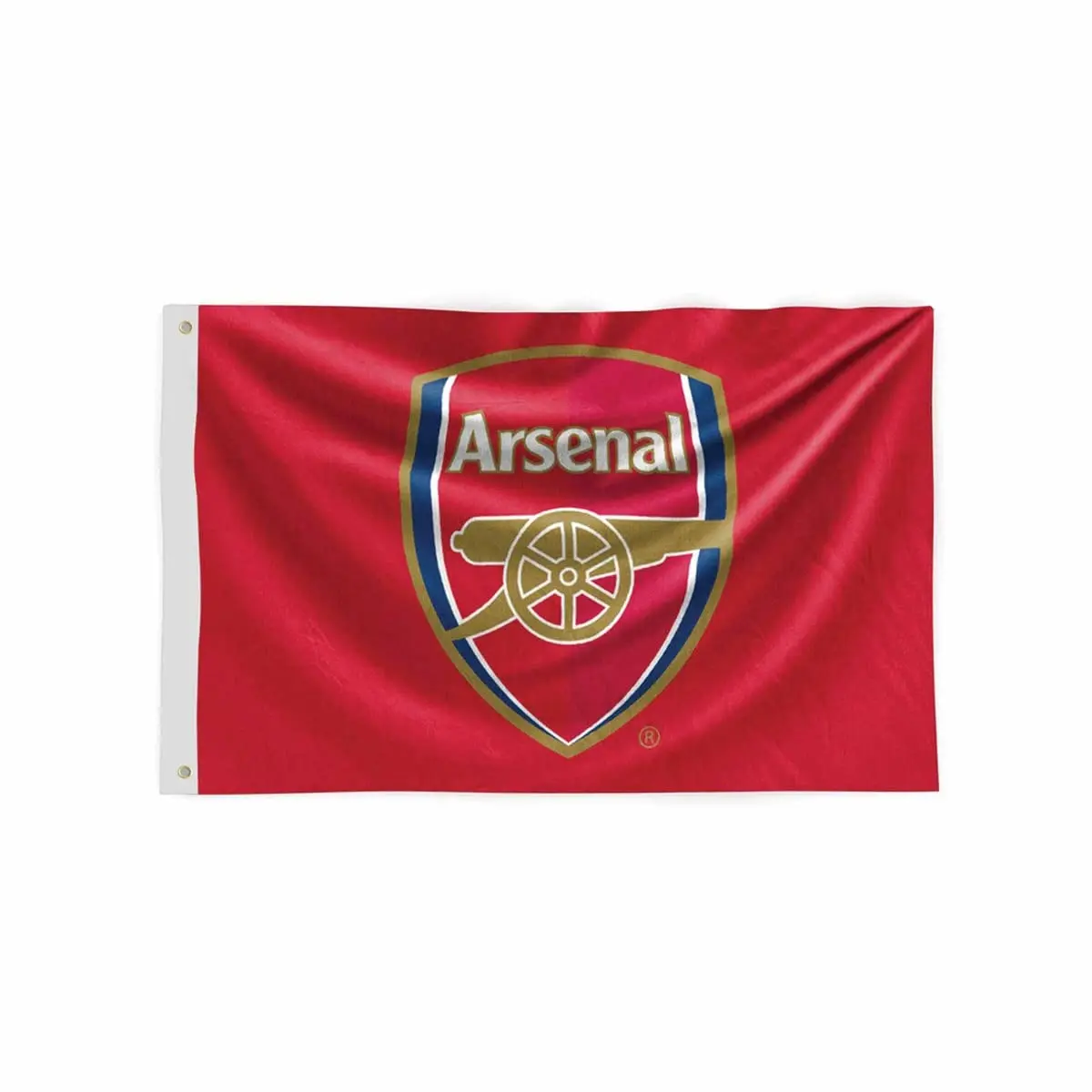 Arsenal FC Red Large Flag (60x90 cm/2x3 ft) - Lightweight, Fade-Resistant Polyester Backdrop Banner, Sports Collectible for Indoor/Outdoor Decoration, Hanging Cloth Banner for Party, UCL & EPL Fan Use