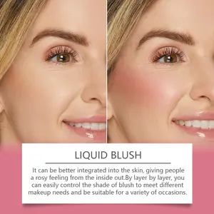 OUHOE Blush Serum Face Natural Flush Delicate Lightweight Nude Makeup Long-lasting Non-cakey Argan Argan Oil Flower Argan Cosmetic Argan