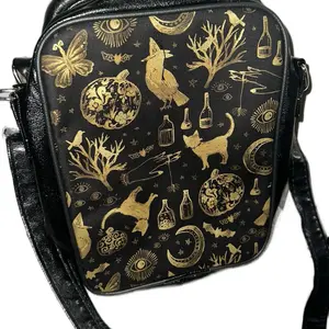 Gold Metallic Witchy Crossbody Purse