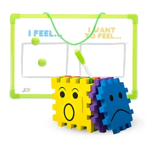 Feelings Board and Emotion Puzzle Dice - Interactive Board Game for Expressing Emotions and Personal Reflection