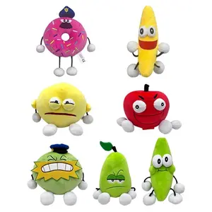 2026 new 1pcs 14-25cm Cotton Game Shovelware Brain Plush Toys Banana Donuts Plush Soft Stuffed Plush Doll for Kids Birthday Gift