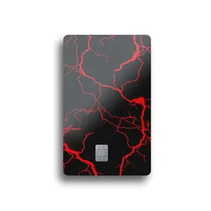 Black Lightning Card Skin (RED)