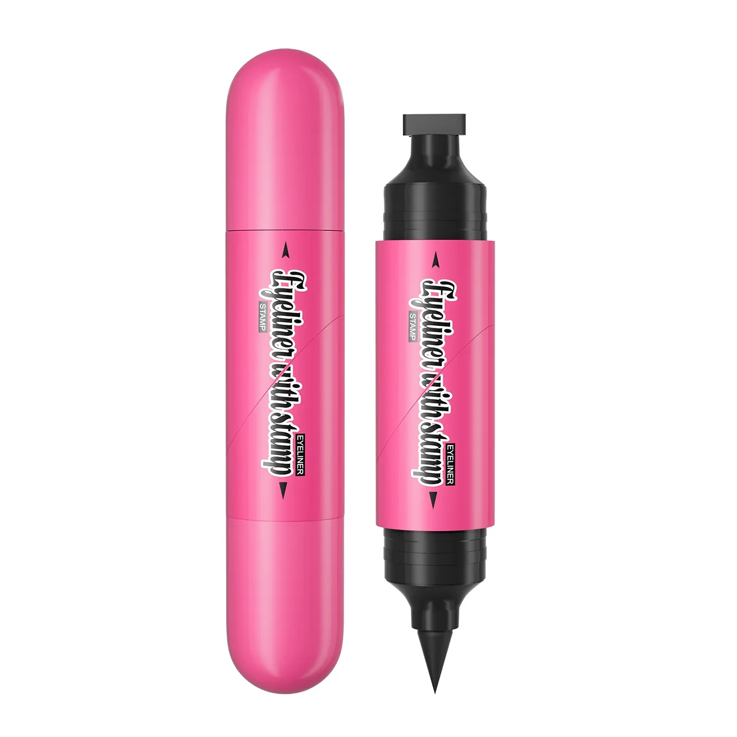 Dual-Ended Cat Eye Stamp Pen – Waterproof Long-Lasting Eyeliner for Perfect Wings, Sharp Lines & Everyday Glam Makeup quick-drying