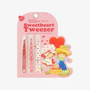 STRAWBERRY SHORTCAKE 3PC PRINTED TWEEZER SET STRAWBERRY SHORTCAKE 3PC PRINTED TWEEZER SET