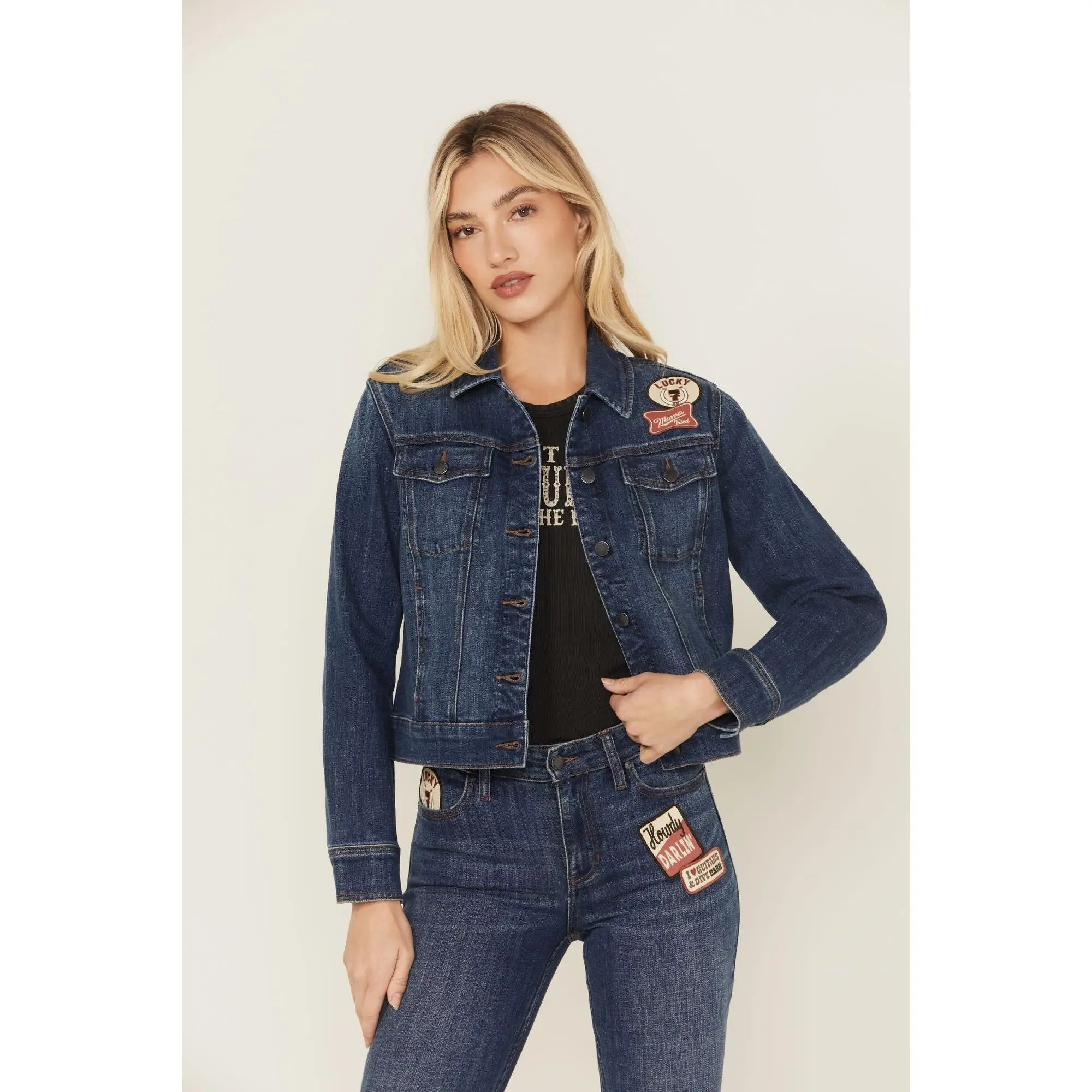 Ellwood Patch Denim Trucker Jacket