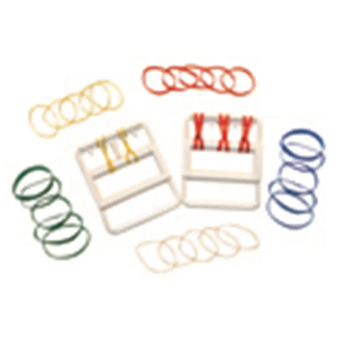 Fabrication Enterprises  Cando Rubber-Band Hand Exerciser With 25 Bands