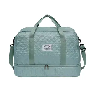 Travel Bag for Men and Women Dry and Wet Separation Training Sports Fitness Bag Waterproof Hand Luggage with Independent Shoe Compartment