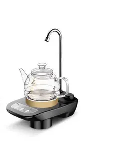 Drinking Water Dispenser Pump Low Noise USB Charging Automatic Water Pump Electric Portable Water Bottle Dispenser for Kitchen Home Office (Black)