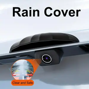 Car Rearview Camera Rain Cover, Silicone Wide Angle Windshield, Easy Install, All Weather Protection, Fits Sedans Suv Trucks