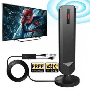 Smart Indoor TV Antenna 2026, Digital 360° Long Distance 4K HD, Suitable for 1080P Tvs, Easy Installation, No Cable Needed