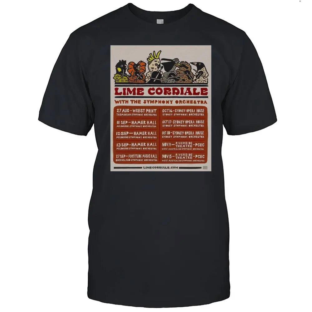 Lime Cordiale Unveils With The Symphony Orchestra Tour 2025 T-Shirt Concert Graphic Tee Live Music Event Shirt for Men & Women Limited Edition Tour Merchandise