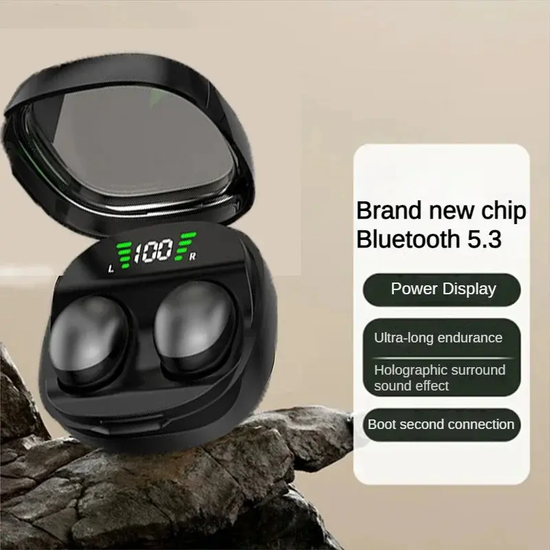 Ultra-Small Invisible Sleep Earplugs with Noise Cancellation, 25-Hour Battery Life, Lightweight Silicone In-Ear Earbuds for Side Sleepers, Discreet Office Use, Summerwins Charging Audio Privacy Gift