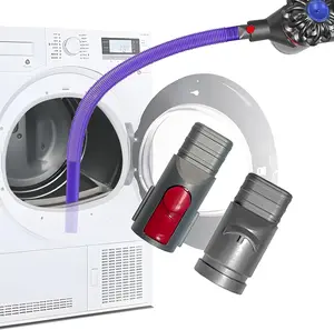 Dryer Vent Cleaning Kit for  V7 V8 V10 V11 V12 V15 V6 Vacuum Cleaner Dryer Lint Vacuum Crevice Tool Removes Deep Lint Gaps or Corner Lint 2 Type Connector Soft Long Hose