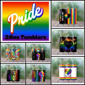 Pride Rainbow 20oz Skinny Tumbler