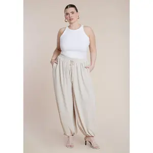 ELOQUII Women's Plus Size Drawstring Balloon Pant