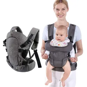Baby Carriers Newborn to Toddler,Baby Carrier Wrap,Cozy Baby Holder Carrier Lightweight,Adjustable Infant Carriers Support for 7-45lbs Girl and Boy -All Positions,Shower Gift -Grey