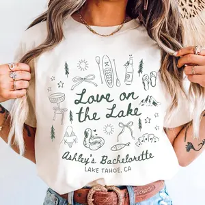 Lake Bachelorette Party Shirts, Love on the Lake, Outdoorsy Bachelorette, Mountain Bridal Party, Camping Bachelorette