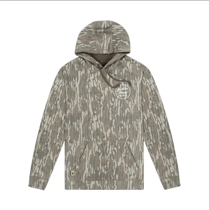 Men’s Camo Pullover Hoodie – Lightweight Long-Sleeve Hunting Sweatshirt with Front Pocket