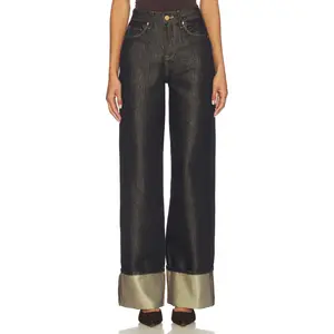 BLANKNYC Cuffed Wide Leg Jeans in Clout Chaser