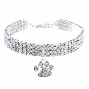 Rhinestone Cat Collar - Stylish Feline Pet Accessory for Cats