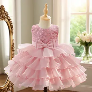 girl glitter chiffon cake dress elegant birthday party wedding cake chiffon dress elegant formal dress birthday party wedding event
