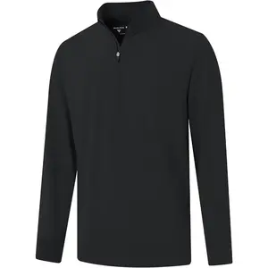 M MAELREG Quarter Zip Pullover Men Moisture Wicking Performance Heather Midlayer Golf 1/4 Zip Pullover Mens Sweatshirt