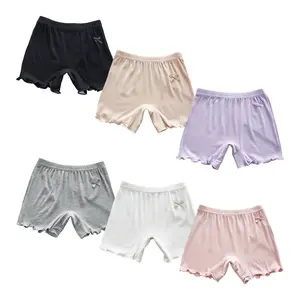 6 Pack Toddler and Girls Ruffled Dance Shorts Bike Shorts Under Dress Multi-Color Shorts
