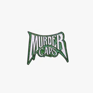 Green White Murder Caps Graphic Pin