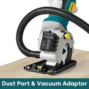 Enventor Mini Circular Saw, 4.8A Electric Circular Saws Corded with Laser Guide, 4000RPM, 3 Saw Blades 3-3/8" Max Cutting Depth 1-1/16", Compact, Power for Wood, Soft Metal, Tile, Plastic