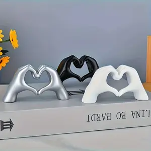 Resin Hand Gesture Ornament, Silent Vow Keepsake Desktop Sculpture, Christmas Valentine’s Day Thanksgiving Gift, Unique Home Decor